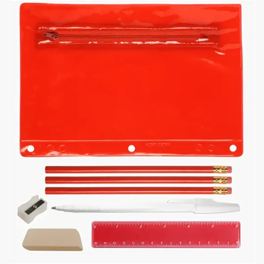 Academic School Kit with Translucent Vinyl Pouch — view 6