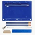 Academic School Kit with Translucent Vinyl Pouch — view 2