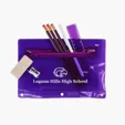 Academic School Kit with Translucent Vinyl Pouch
