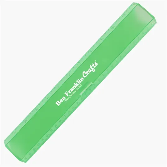 Leading Edge 12" Plastic Ruler with Pencil Clasp — view 6
