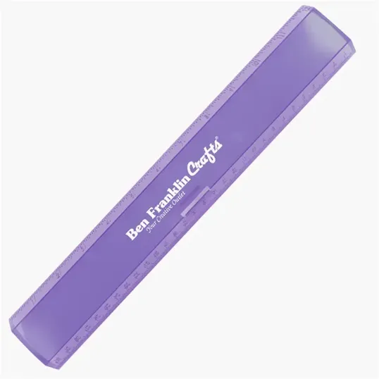 Leading Edge 12" Plastic Ruler with Pencil Clasp — view 9