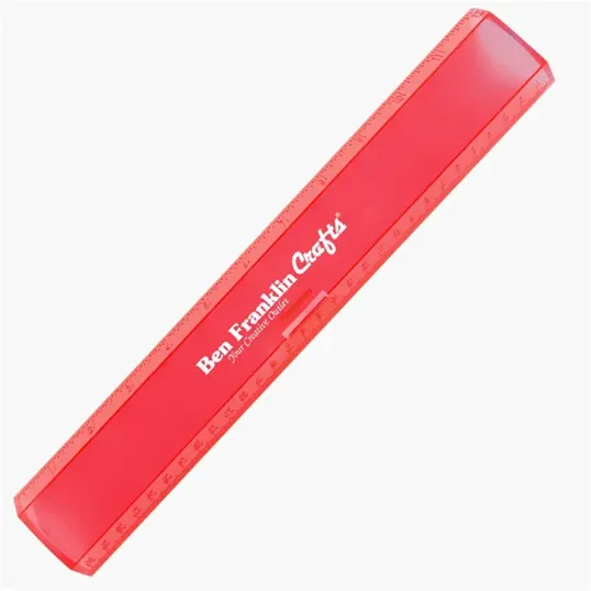Leading Edge 12" Plastic Ruler with Pencil Clasp — view 10