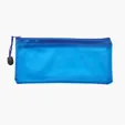 Frosted PVC Pencil Pouch with Mesh Divider — view 2