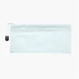 Frosted PVC Pencil Pouch with Mesh Divider — view 3