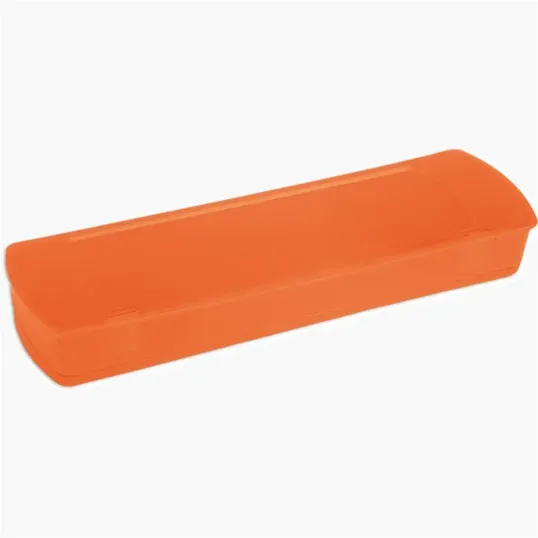 Plastic School Supply Case with Oblong Pencil Box Shape — view 12