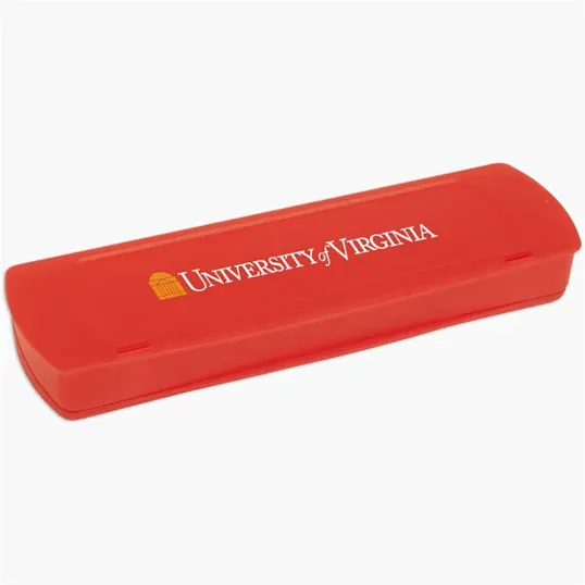 Plastic School Supply Case with Oblong Pencil Box Shape — view 3