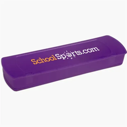 Plastic School Supply Case with Oblong Pencil Box Shape — view 7