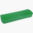 Plastic School Supply Case with Oblong Pencil Box Shape — view 11