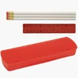 USA Back School Kit with Pencil Case, Ruler, and Pencils — view 3