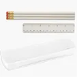 USA Back School Kit with Pencil Case, Ruler, and Pencils — view 7