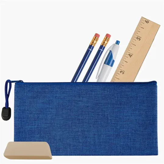 Heathered School Kit with Zippered Pouch — view 5