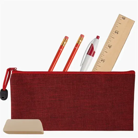 Heathered School Kit with Zippered Pouch — view 7