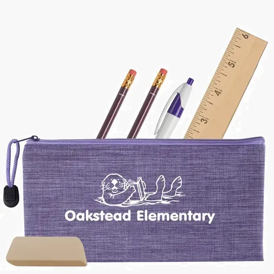 Heathered School Kit with Zippered Pouch — view 9