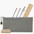 Heathered School Kit with Zippered Pouch — view 6