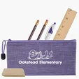 Heathered School Kit with Zippered Pouch — view 9