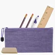 Heathered School Kit with Zippered Pouch — view 10