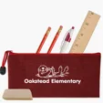 Heathered School Kit with Zippered Pouch — view 3