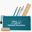 Heathered School Kit with Zippered Pouch — view 4