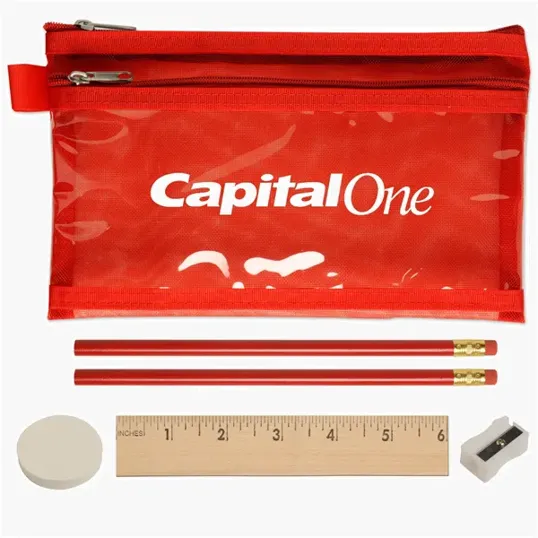 Honor Roll School Kit with Zippered PVC Pouch