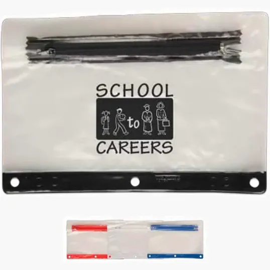 Clear PVC School Pouch, 15 mil