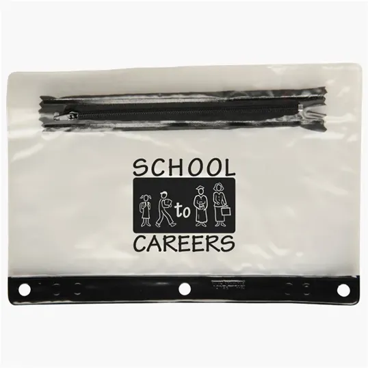 Clear PVC School Pouch, 15 mil — view 2