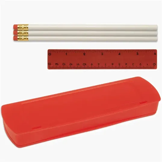 USA Back To School Pencil Case Kit with Pencils and Ruler — view 7
