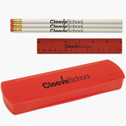 USA Back To School Pencil Case Kit with Pencils and Ruler — view 2