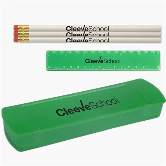 USA Back To School Pencil Case Kit with Pencils and Ruler — view 3
