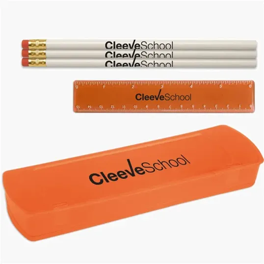 USA Back To School Pencil Case Kit with Pencils and Ruler — view 4