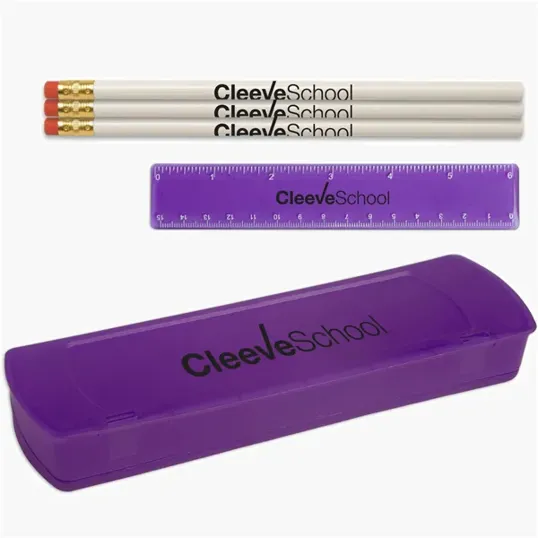 USA Back To School Pencil Case Kit with Pencils and Ruler — view 5