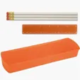USA Back To School Pencil Case Kit with Pencils and Ruler — view 8