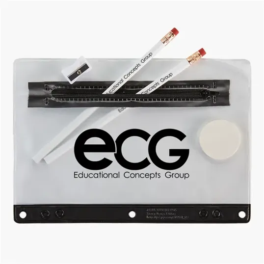 Super Value School Kit with Pouch, Pencils, Eraser, and Sharpener