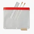 Zip-It™ PEVA School Kit with Pencils, Eraser & Ruler — view 2