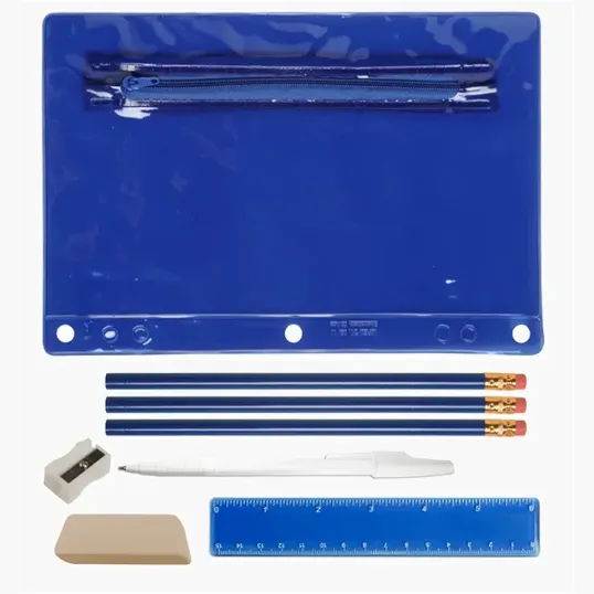 Academic School Kit with Translucent Vinyl Pouch — view 2