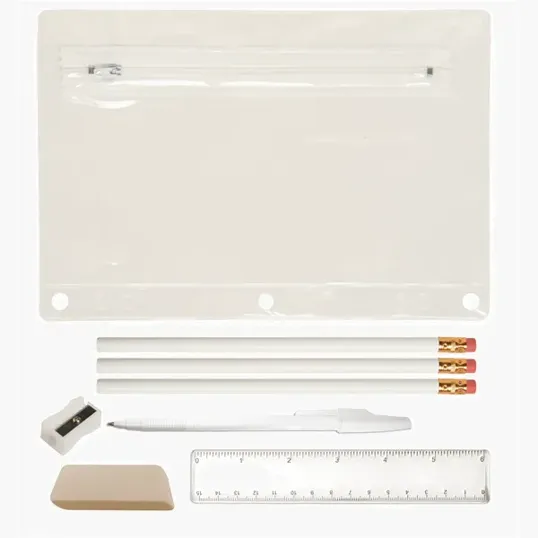 Academic School Kit with Translucent Vinyl Pouch — view 3