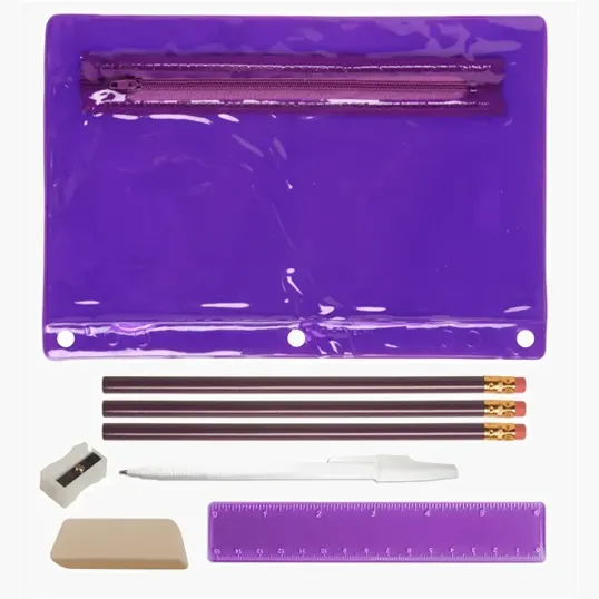 Academic School Kit with Translucent Vinyl Pouch — view 5