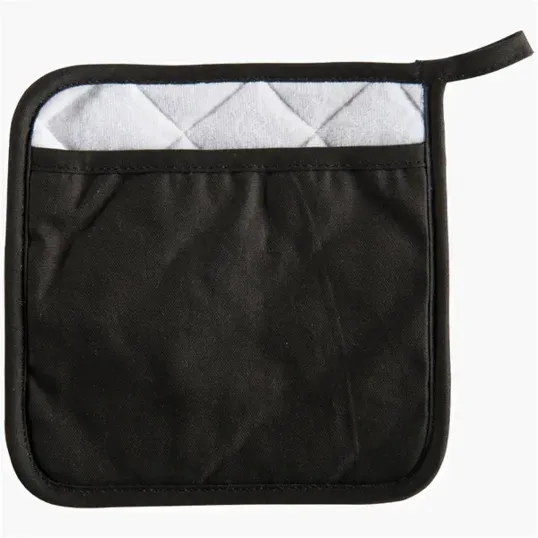 Cotton Canvas Pot Holder with Heat-Resistant Underside — view 5