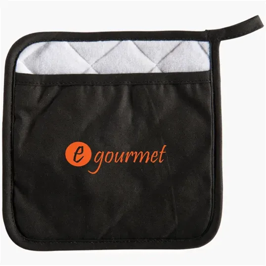 Cotton Canvas Pot Holder with Heat-Resistant Underside — view 2