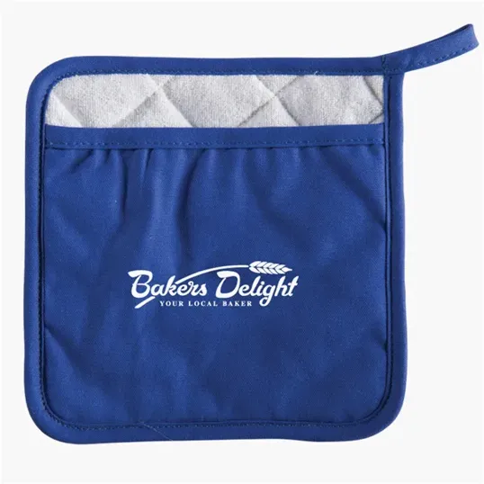 Cotton Canvas Pot Holder with Heat-Resistant Underside — view 3