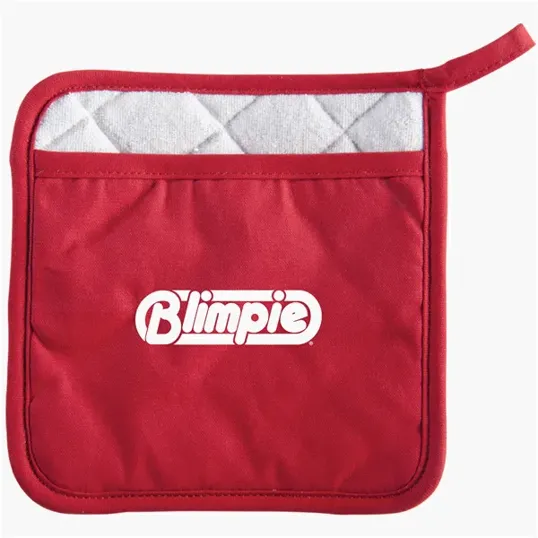 Cotton Canvas Pot Holder with Heat-Resistant Underside — view 4