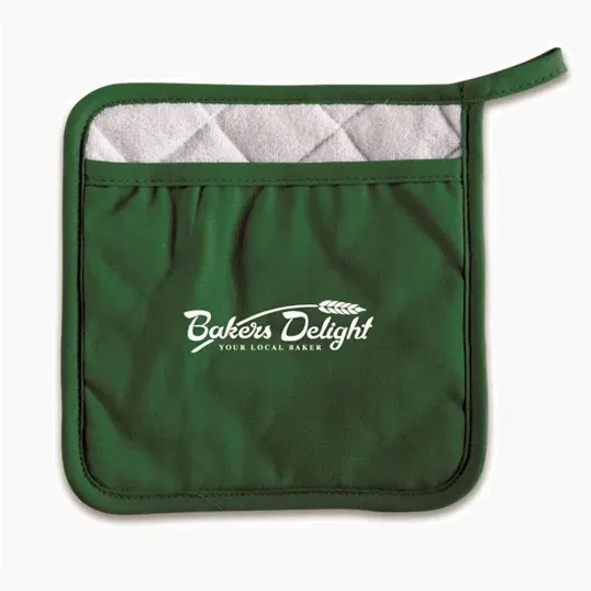 Cotton Canvas Pot Holder with Heat-Resistant Underside