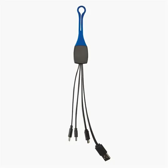 3-in-1 Charging Cable with Lightning, USB-C, and Micro-USB — view 2
