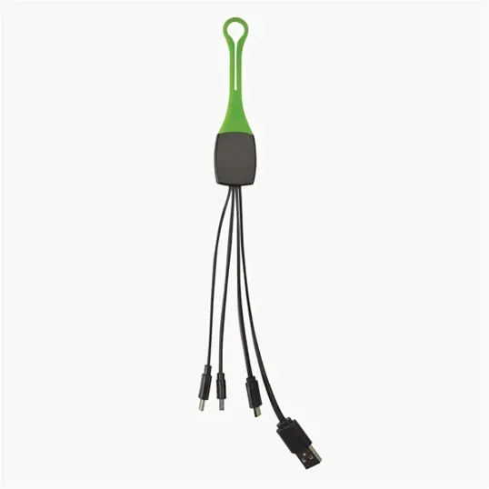 3-in-1 Charging Cable with Lightning, USB-C, and Micro-USB — view 3