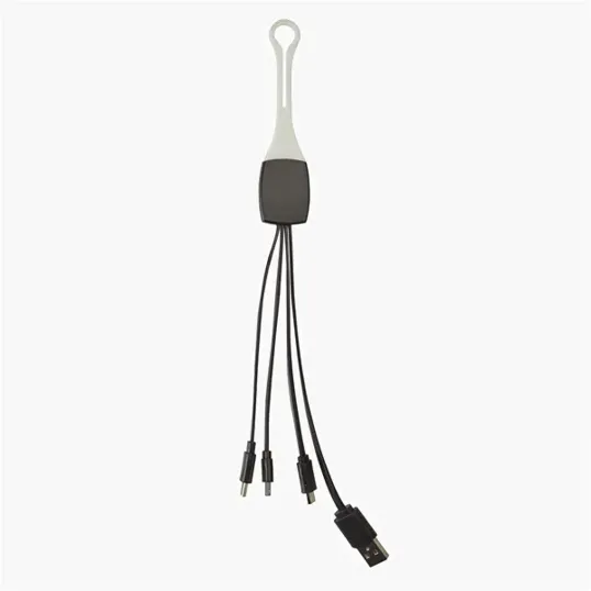 3-in-1 Charging Cable with Lightning, USB-C, and Micro-USB — view 5