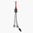 3-in-1 Charging Cable with Lightning, USB-C, and Micro-USB — view 4