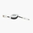 3-in-1 Retractable Fabric Charge-It Cable