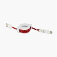 3-in-1 Retractable Fabric Charge-It Cable — view 4