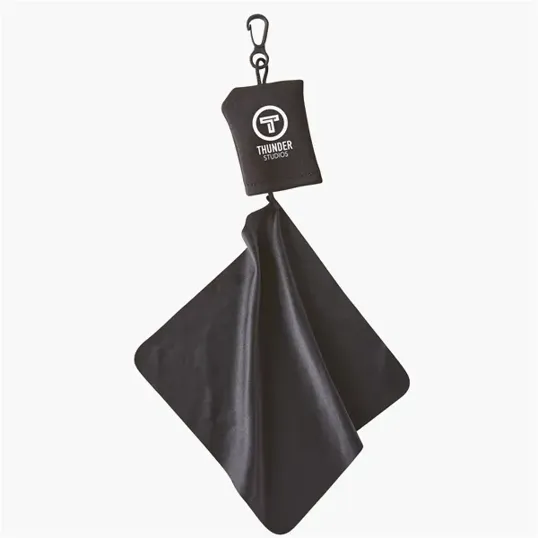 Stuff-It Microfiber Cleaning Cloth with Keychain Clip — view 5
