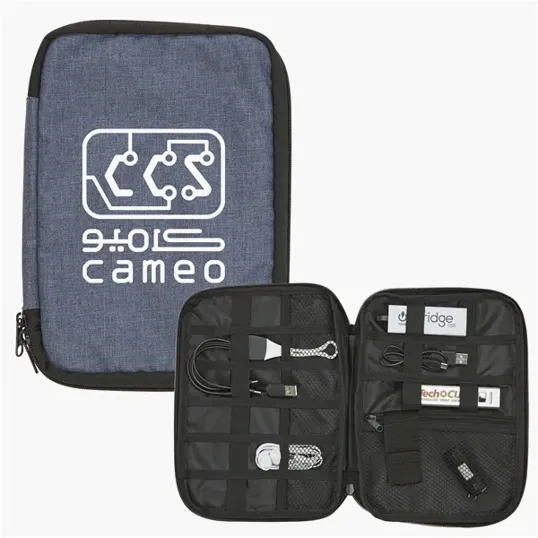 Tech Organizer Case with Two-Way Zipper