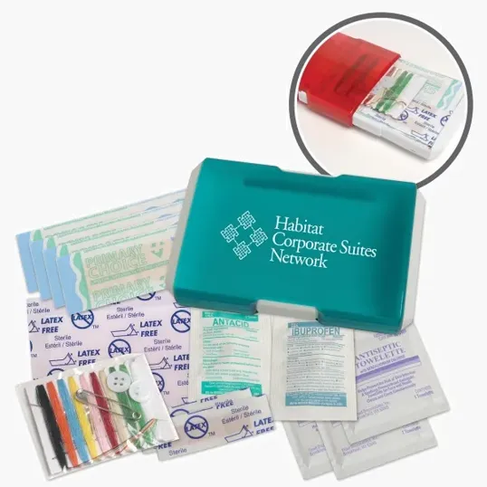 Travel First Aid Kit with Sewing Kit